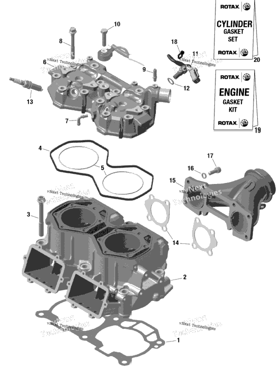 Rotax - Cylinder And Cylinder Head