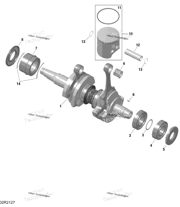 Rotax - Crankshaft And Pistons