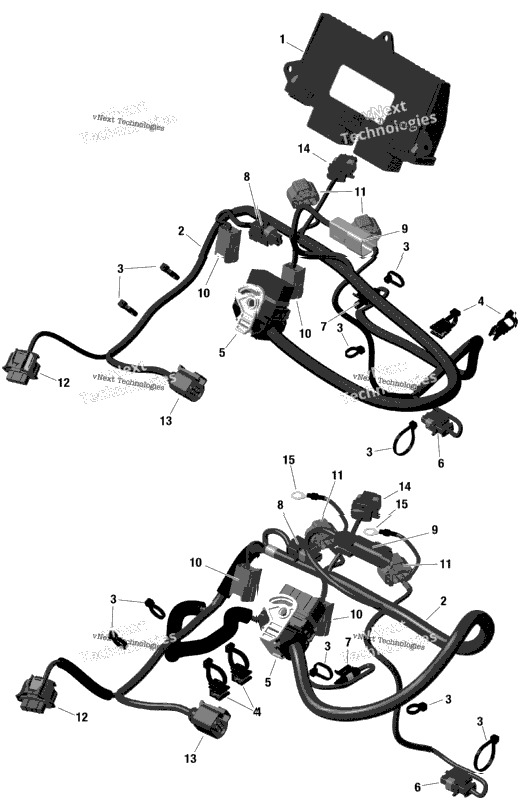 Rotax - Engine Harness And Electronic Module 1