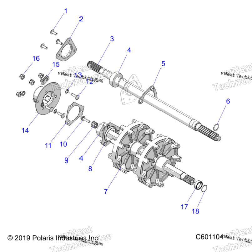 Drive Train, Jackshaft & Driveshaft