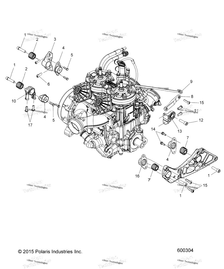 Engine, Mounting