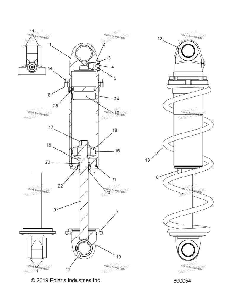 Suspension, Shock, Front Track (600054)