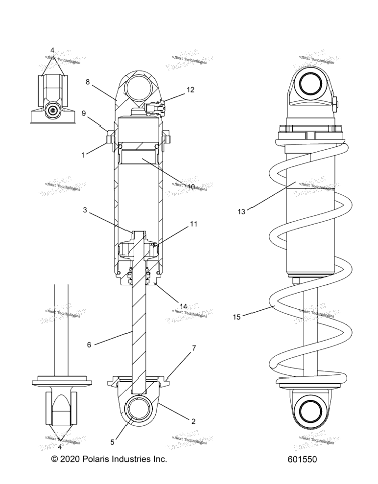 Suspension, Shock, Front Track (601550)