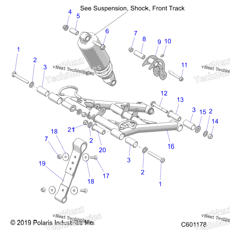 Suspension, Torque Arm, Front All Options