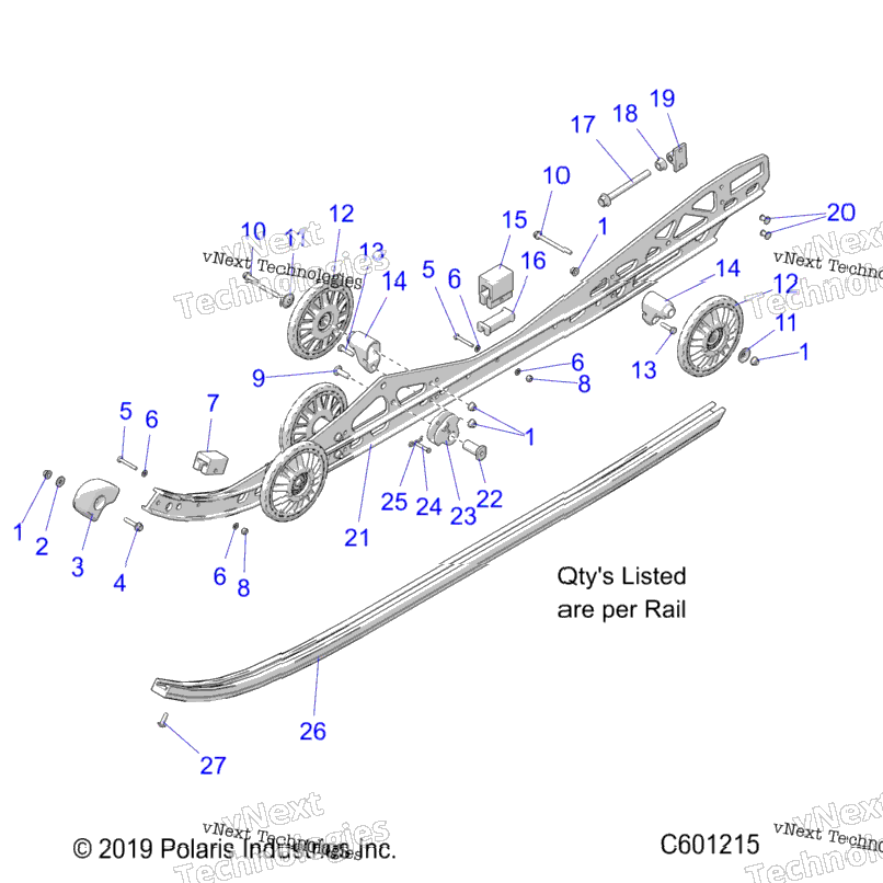 Suspension, Rail Mounting