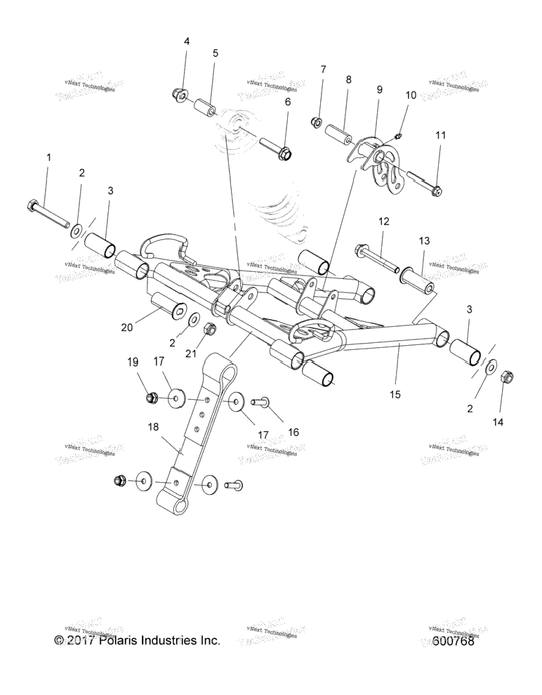 Suspension, Torque Arm, Front