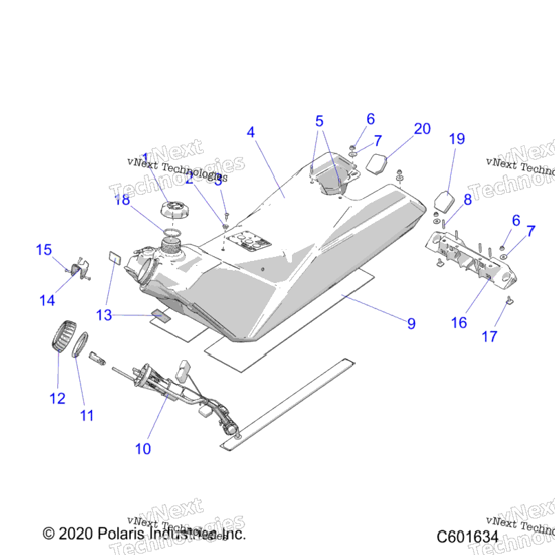 Fuel System, Fuel Tank Asm. All Options