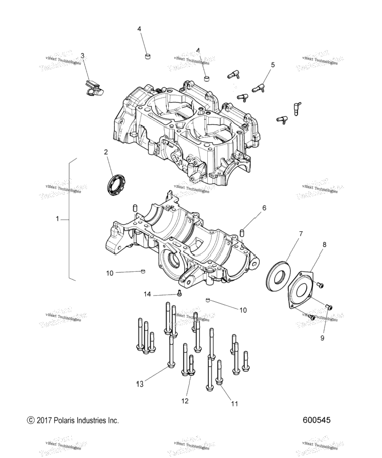 Engine, Crankcase