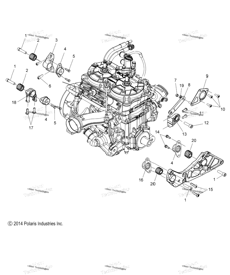 Engine, Mounting