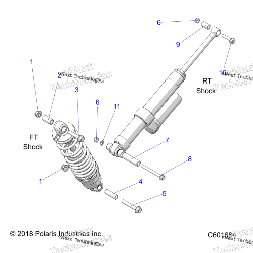 Suspension, Shock Mounting, Rear Susp