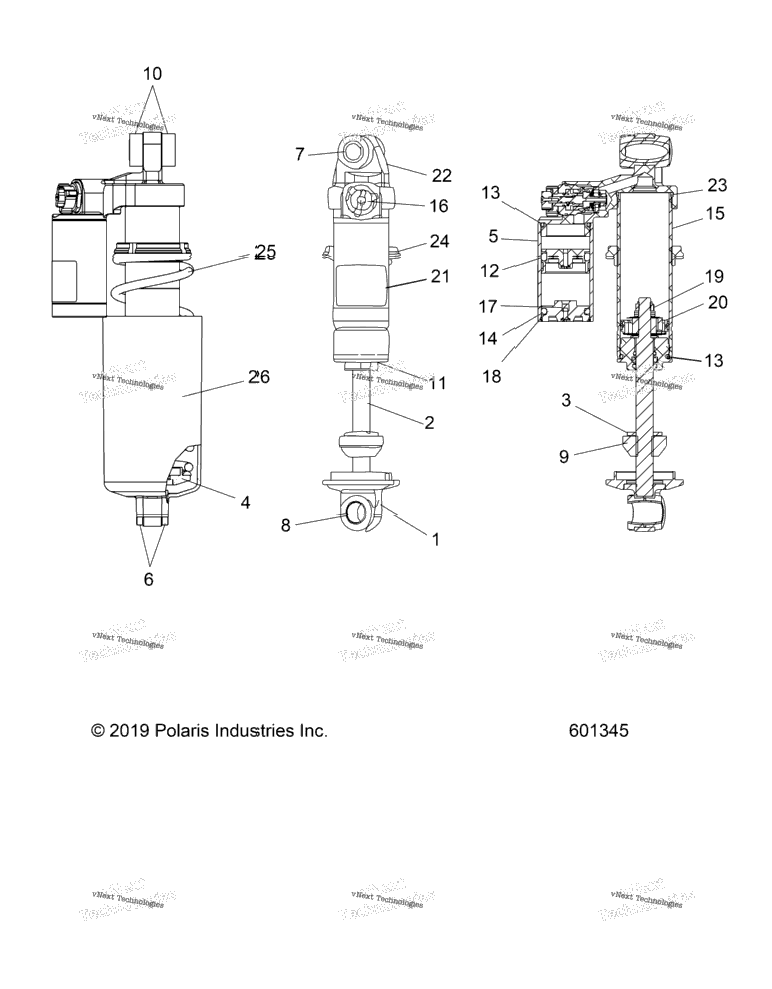 Suspension, Shock, Front Track (601345)