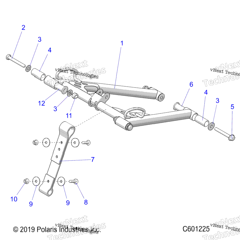 Suspension, Torque Arm, Front