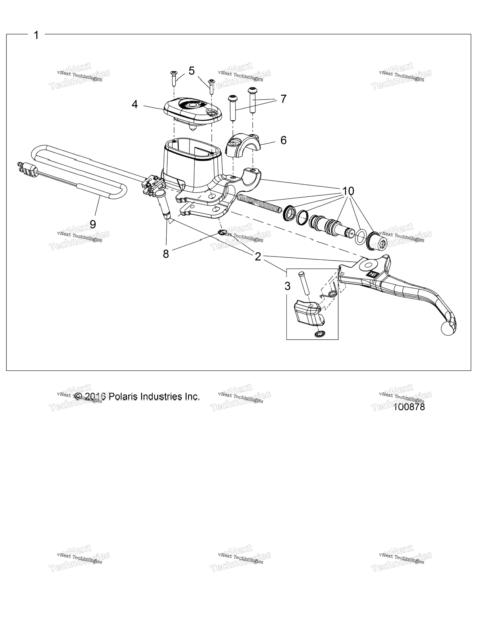 Brakes, Front Brake Lever & Master Cylinder