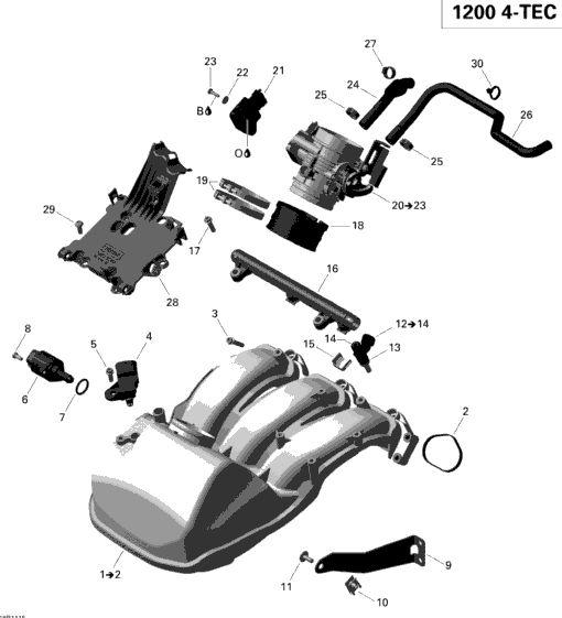 Air Intake Manifold And Throttle Body