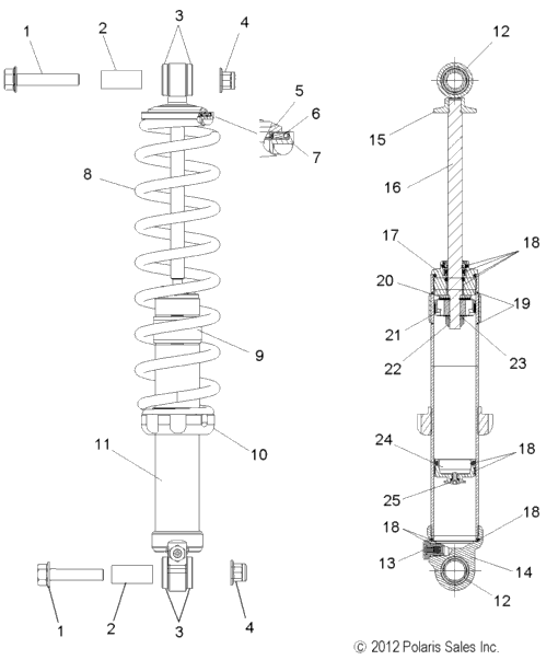 Suspension, Shock, Rear (49Snowshockrear)