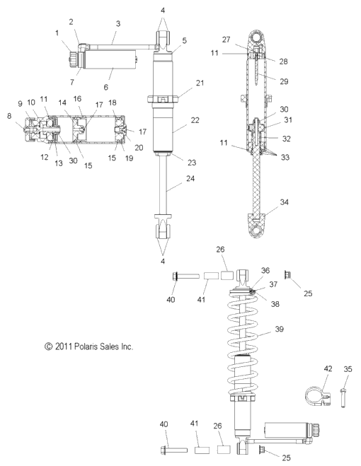 Suspension, Shock, Rear