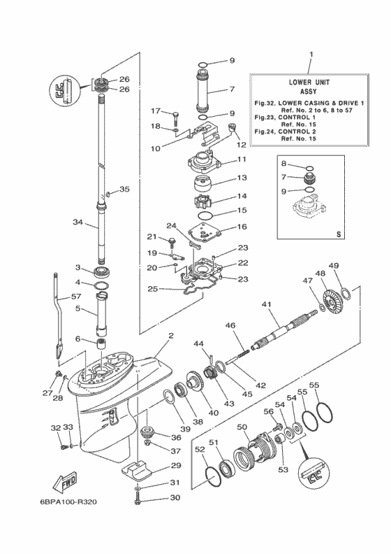 Lower casing & drive 1