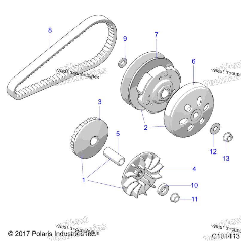 Drive Train, Primary Clutch