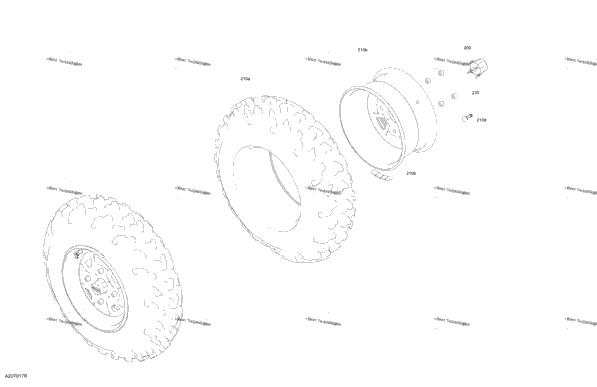 Drive - Front Section - Wheels - Std