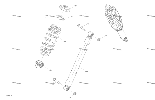 Suspension - Shocks - Front Section - Std