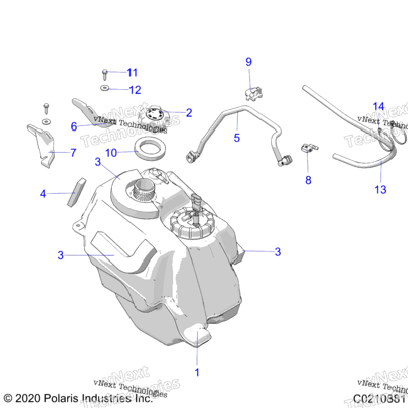 Body, Fuel Tank Asm