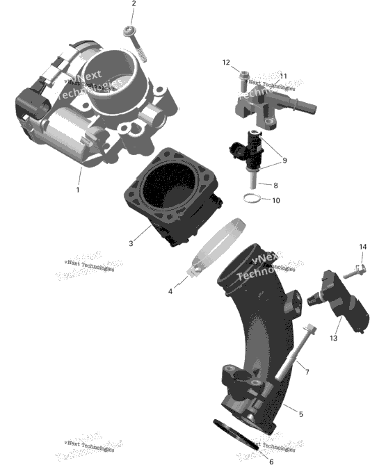 Rotax - Air Intake Manifold And Throttle Body - 450 - International