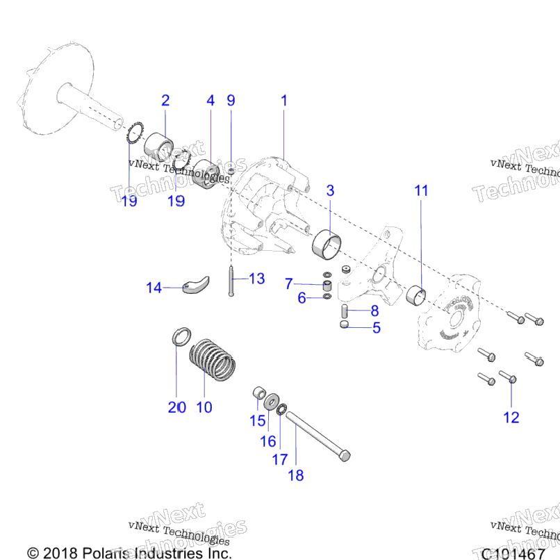 Drive Train, Primary Clutch A20sxa85a1A7Ca1Ca7E85a9AfApCa9CafCapV85apCap