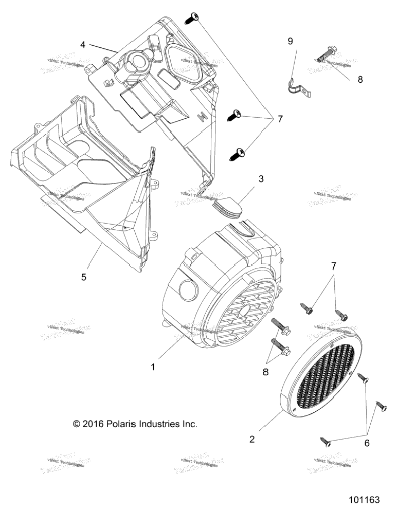 Engine, Fan Cover And Shroud Comp