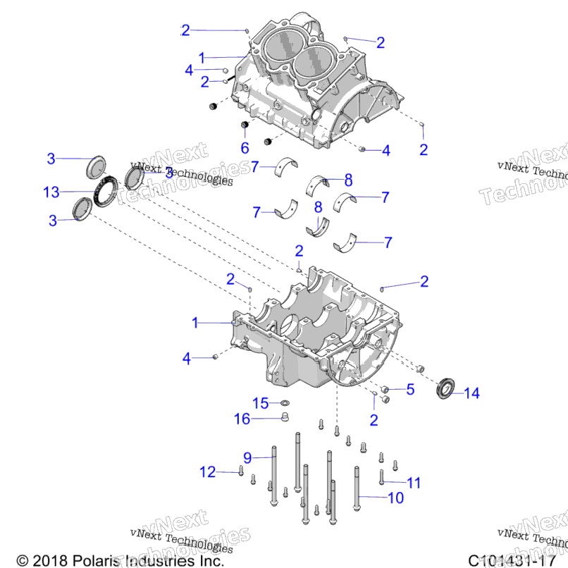 Engine, Crankcase