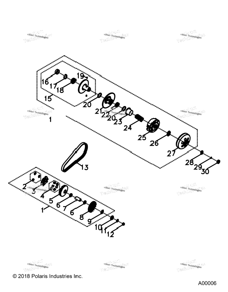 Drive Train, Primary And Secondary Clutchs