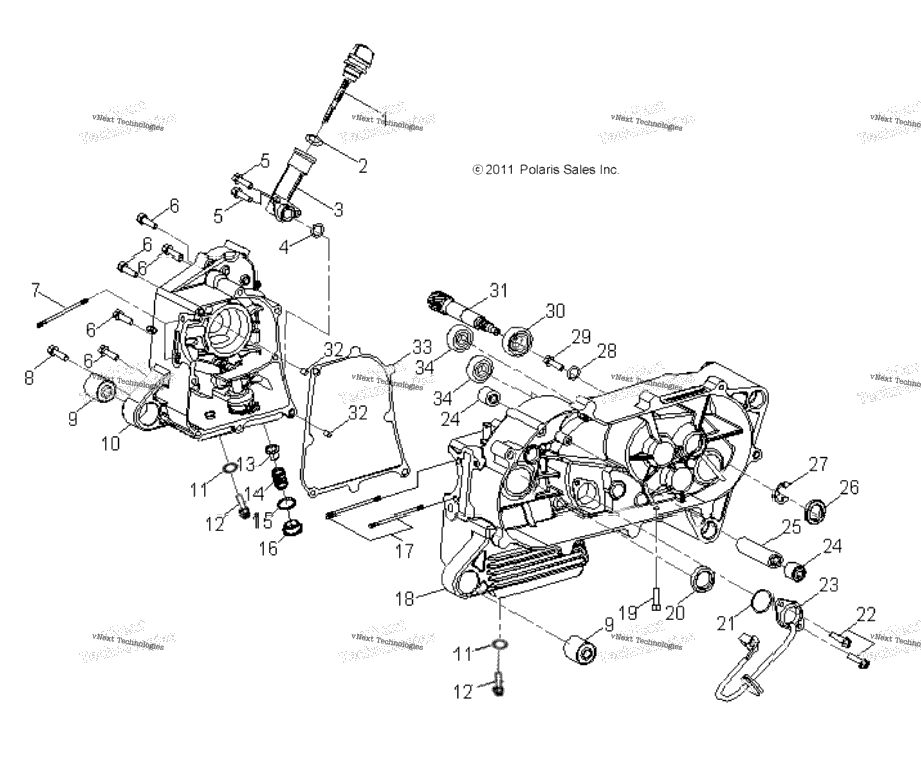 Engine, Crankcase