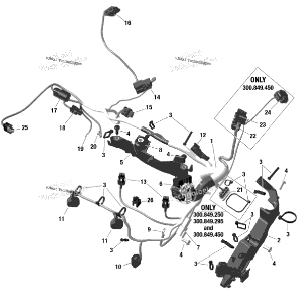 Electric - Engine Harness - 849