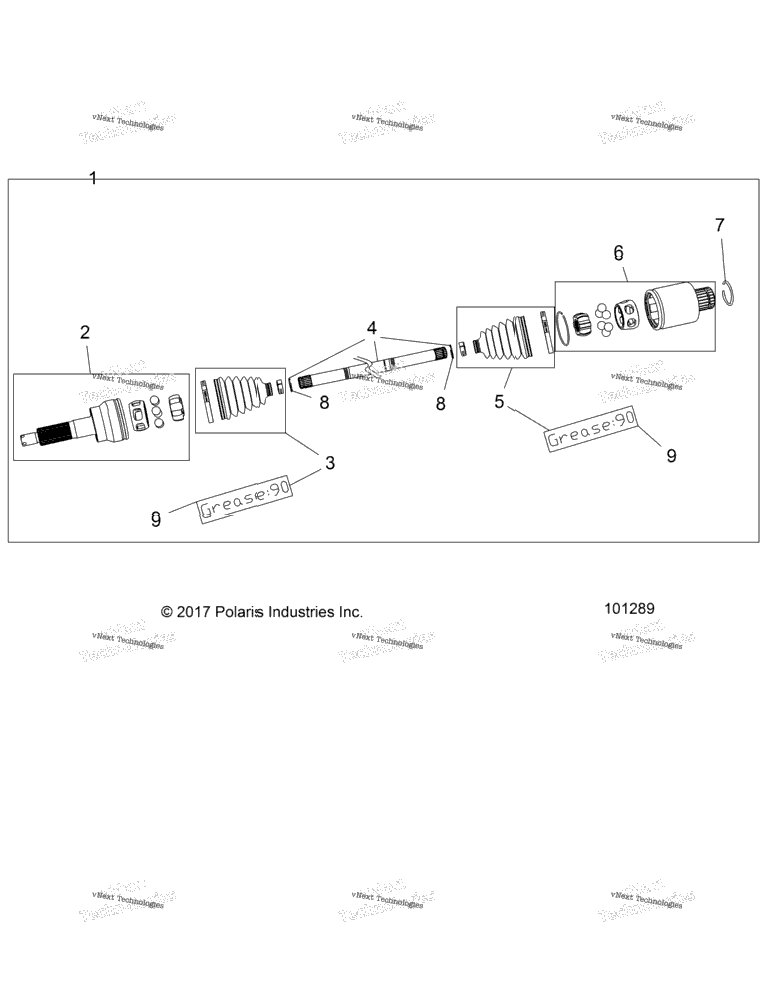 Drive Train, Rear Drive Shaft