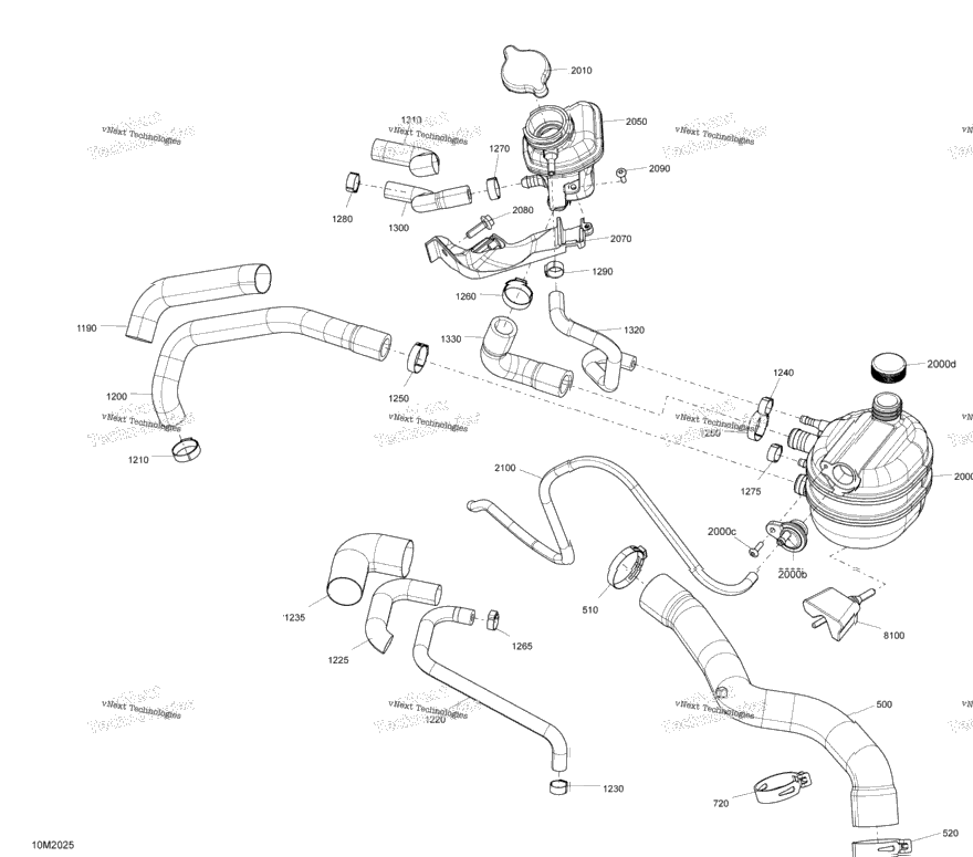 Engine - Cooling - 850 Etec Turbo