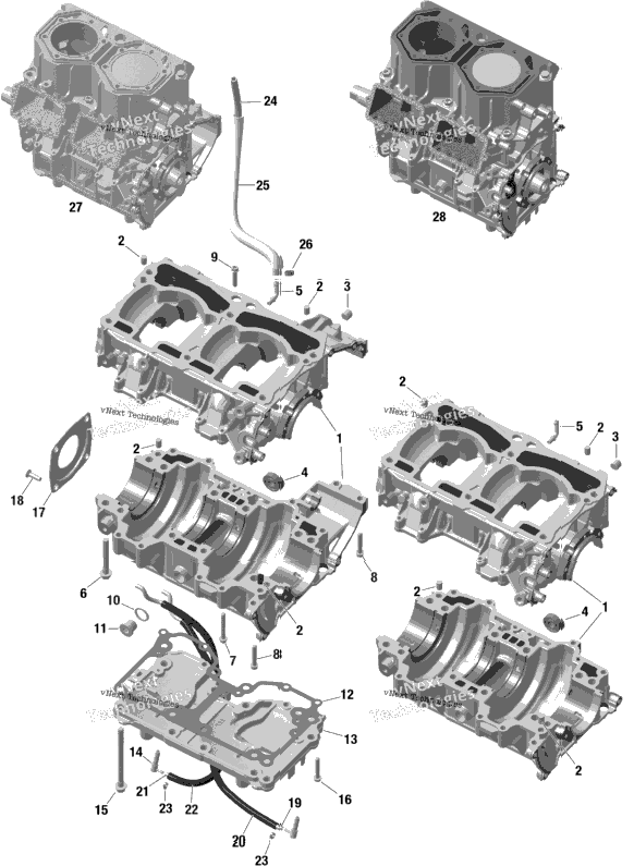 Engine - Crankcase - 849