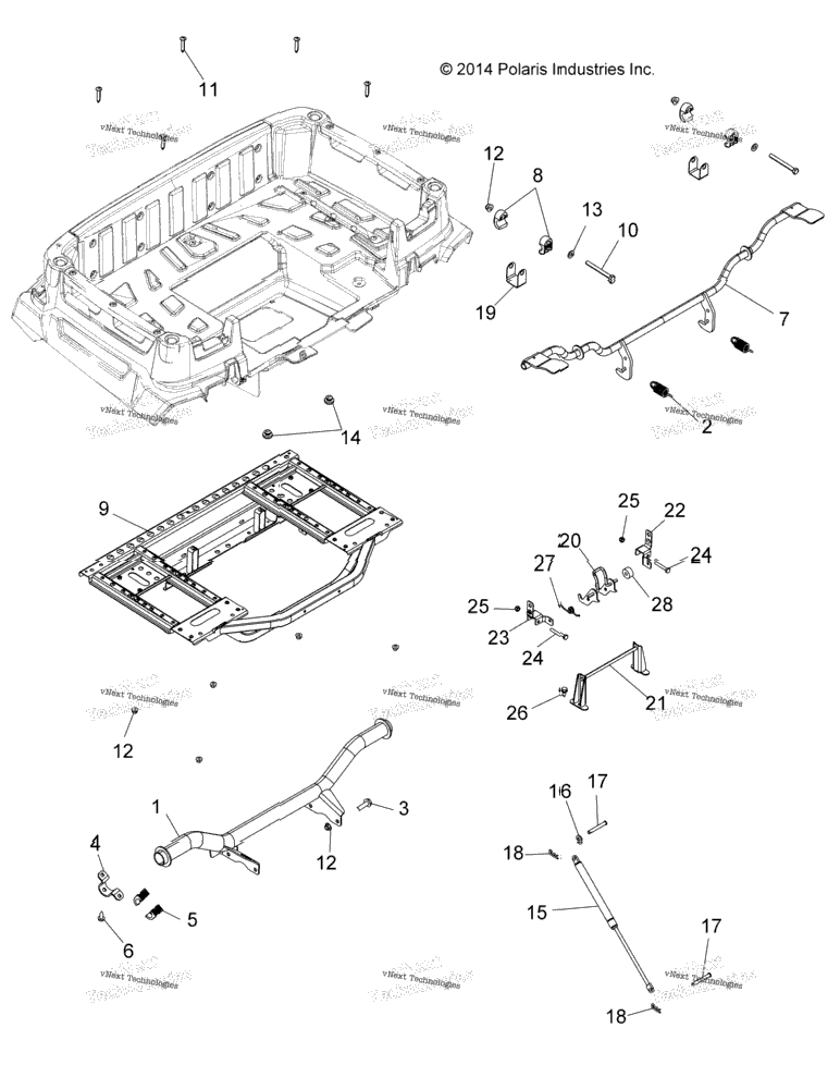 Body, Rear Box Frame And Pivot