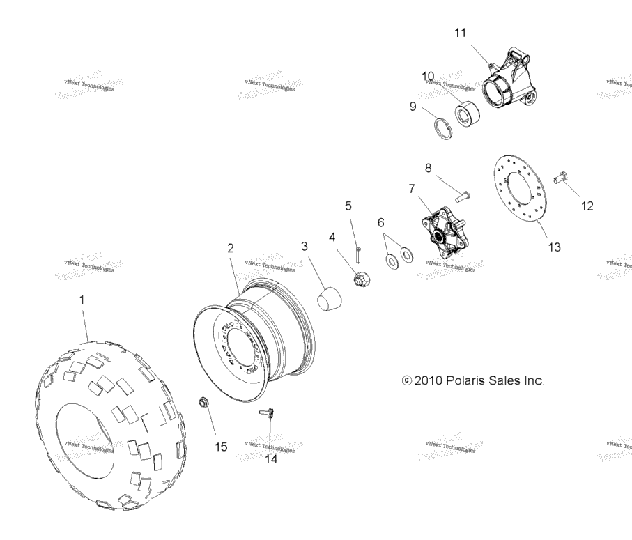 Wheels, Rear Tire & Brake Disc