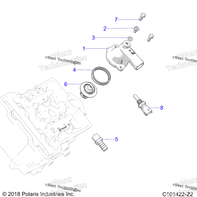 Engine, Thermostat & Cover A20sef57c1S57c1C2C5C9CkCyF1F2