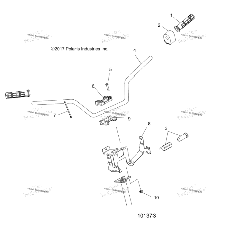 Steering, Handlebar & Controls A20sef57c1S57c1C2C5C9CkCyF1F2