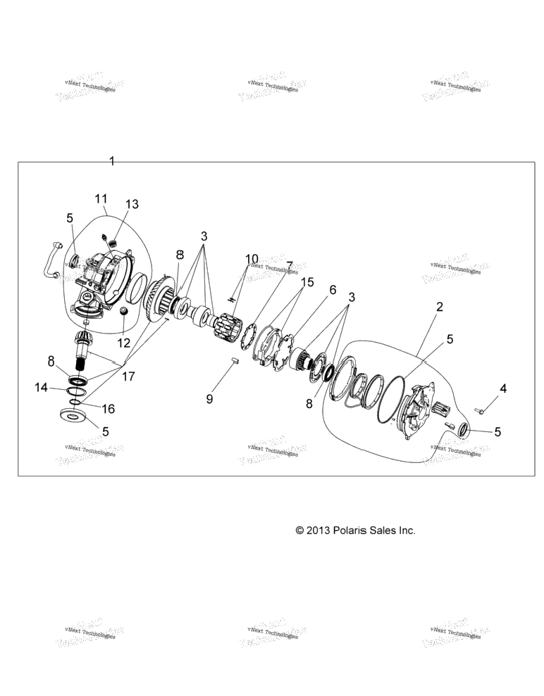 Drive Train, Front Gearcase