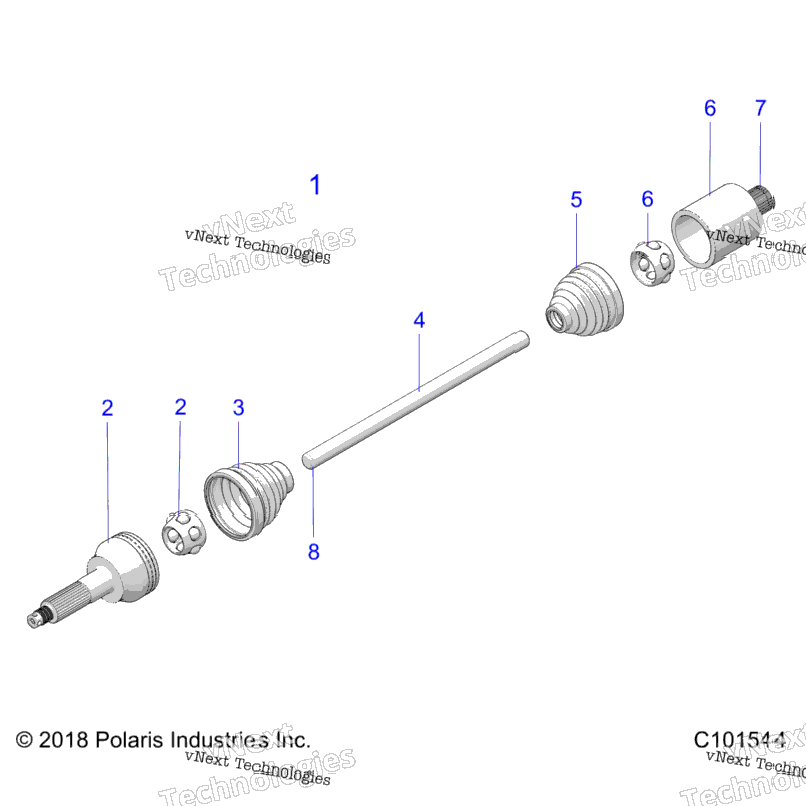 Drive Train, Rear Drive Shaft