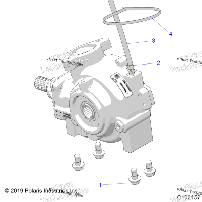 Drive Train, Gearcase Mounting, Front A20sxn85a8Ca8