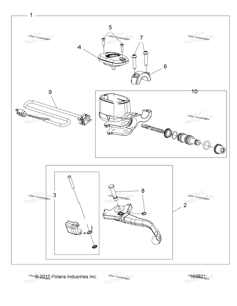 Brakes, Front Brake Lever & Master Cylinder