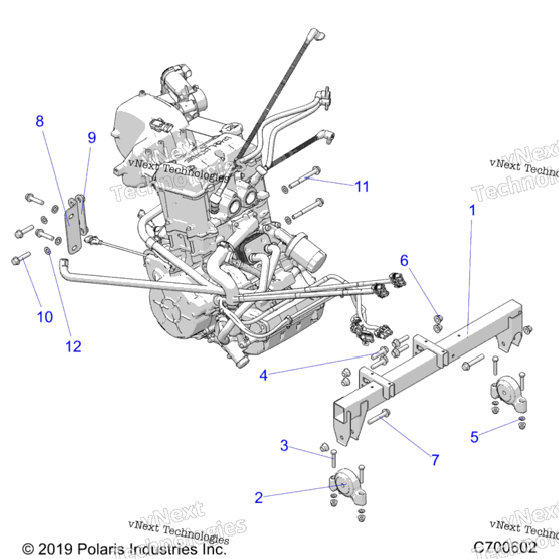 Engine, Mounting