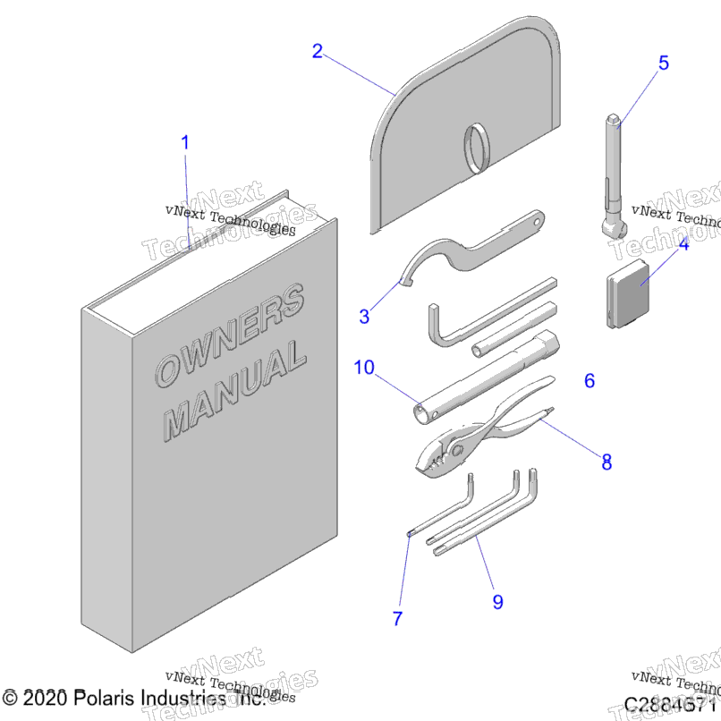 References, Tool Kit & Owners Manuals