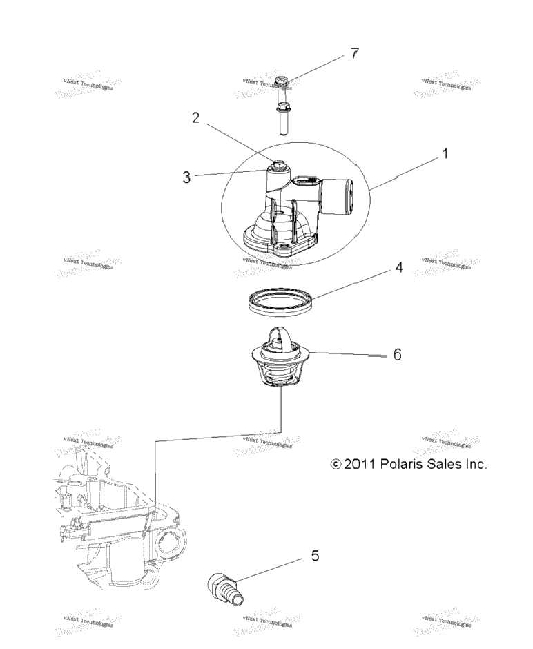 Engine, Thermostat & Cover