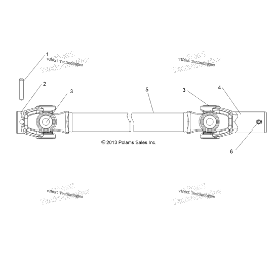 Drive Train, Front Prop Shaft