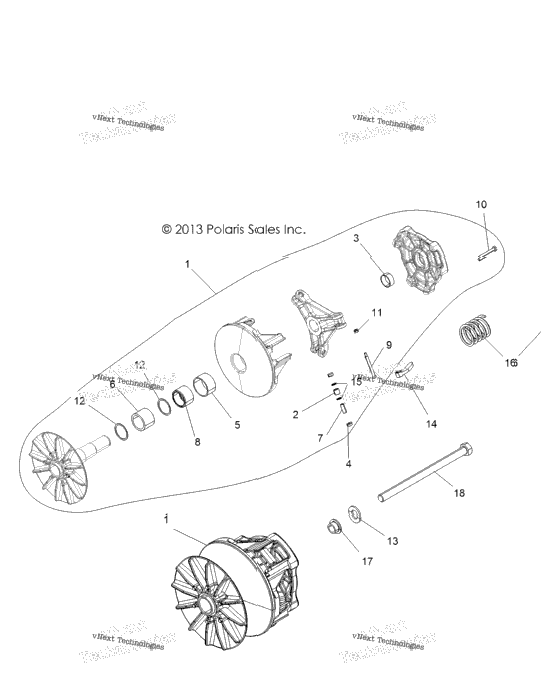 Drive Train, Secondary Clutch