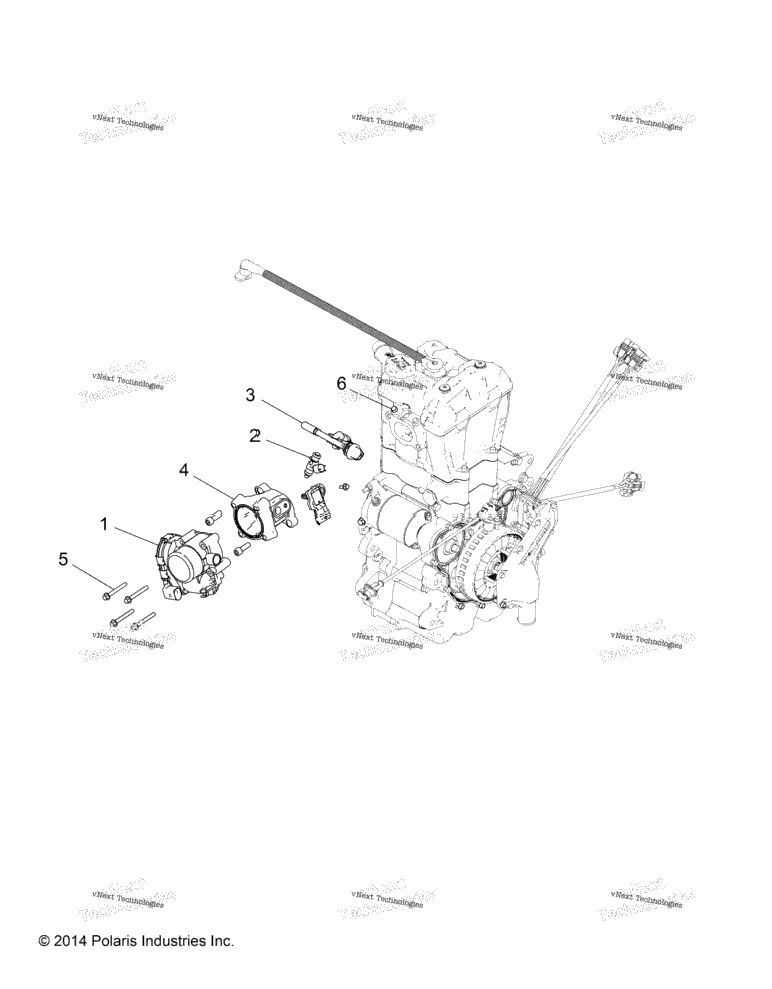 Engine, Throttle Body & Fuel Rail