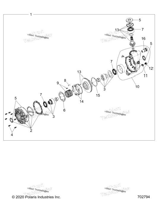 Drive Train, Front Gearcase